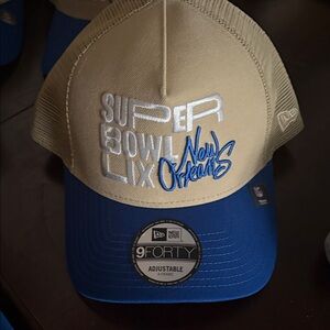 New Era Blue and Tan Super Bowl LIX Cap